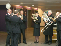 Salvation army sing at the Whittington